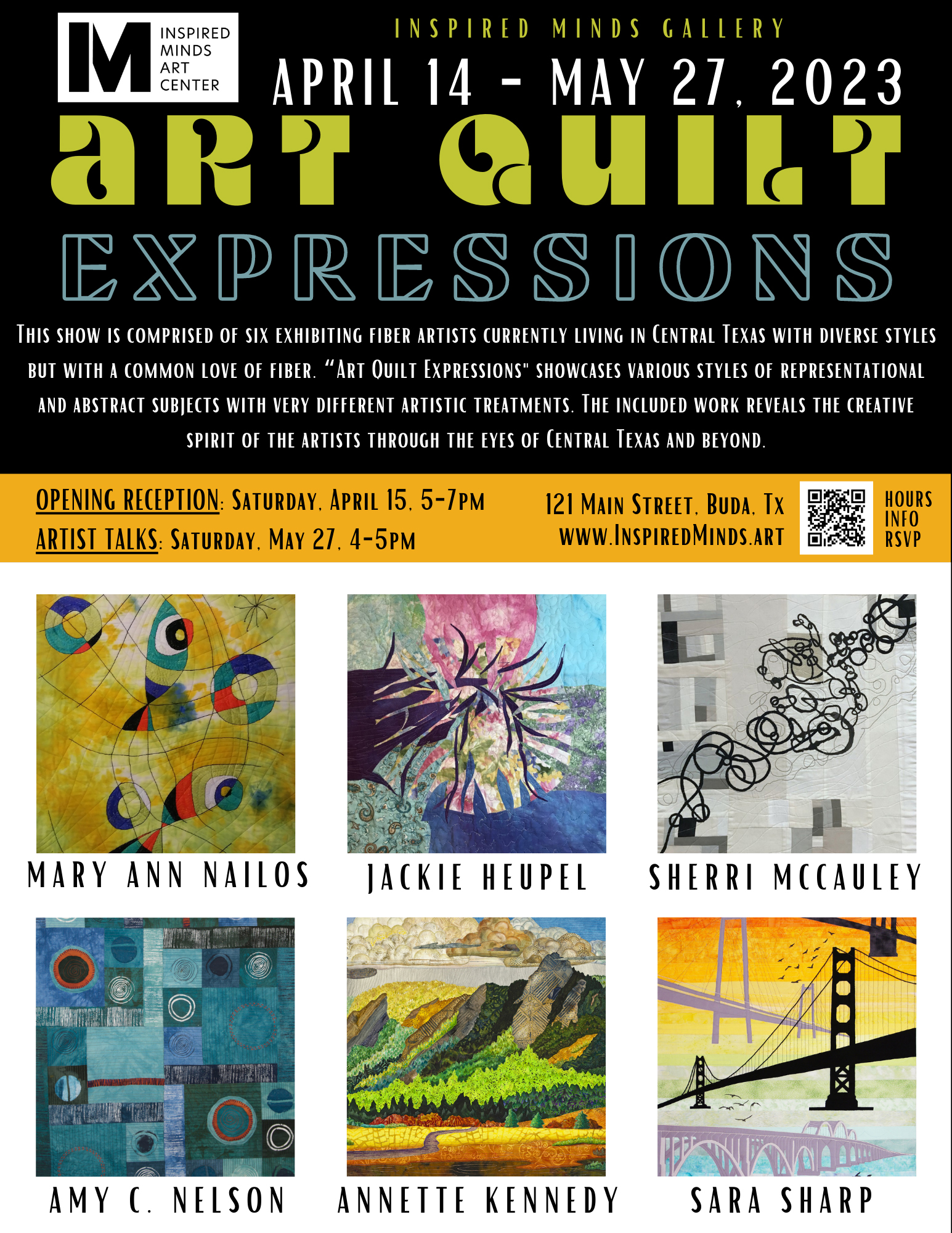 Art Quilt Expressions Flyer – 1 | Surface Design Association